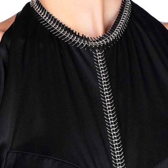 Alexander Wang Fishbone chain backless gown silk - Picture 6 of 7